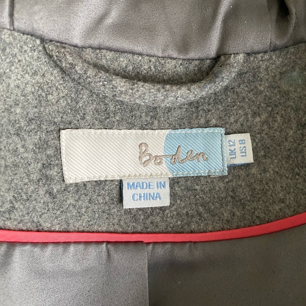 Rare Boden Two-Tone Wool Car Coat - Picture 4 of 11